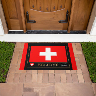 Schweiz & Schweiz Flag Haus Matten/Sport Willkomme Fußmatte