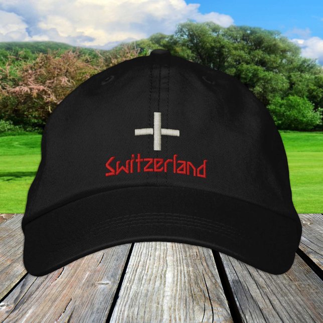 Schweiz & Schweiz Flag Mode / Patrioten Bestickte Baseballkappe (Von Creator hochgeladen)