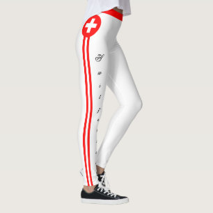 Schweiz & Schweiz Flag Mode, Reise-/Sportfan Leggings