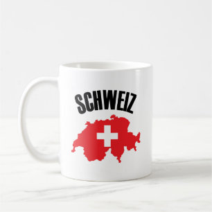 Schweiz Schweiz Karte Flag Kaffeetasse
