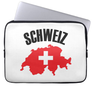 Schweiz Schweiz Karte Flag Laptopschutzhülle