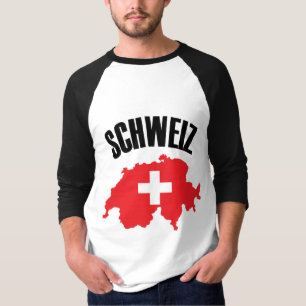 Schweiz Schweiz Karte Flag T-Shirt
