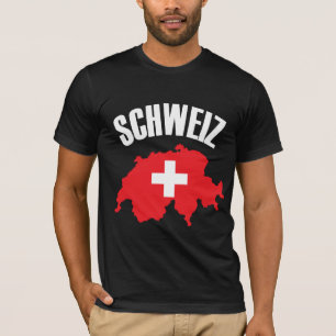 Schweiz Schweiz Karte Flag T-Shirt