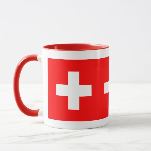 Schweiz Schweiz Schweizer Flagge Tasse (Links)