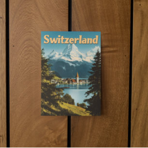 Schweiz Schweizer Alpen Landschaftliche Berge Postkarte