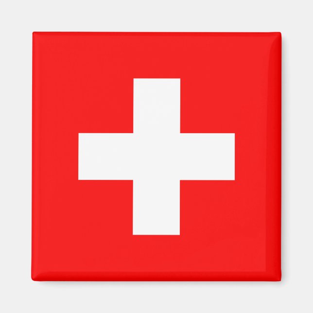 Schweiz - Schweizer Flagge Magnet (Vorne)
