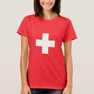 Schweiz - Schweizer Flagge T-Shirt