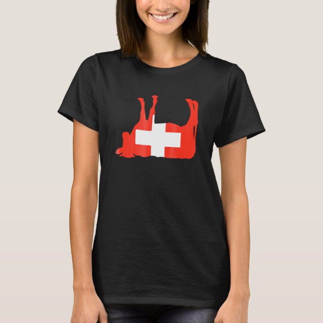 Schweiz Schweizer Kuh T-Shirt (Vorderseite)