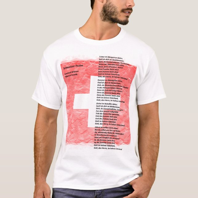 Schweiz - Schweizerpsalm T-Shirt (Vorderseite)