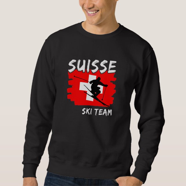 Schweiz Ski   Sweatshirt (Vorderseite)