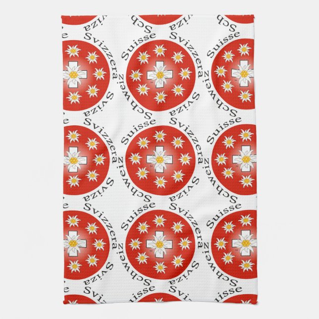 Schweiz - Suisse - Svizzera Geschirrtücher (Vertikal)