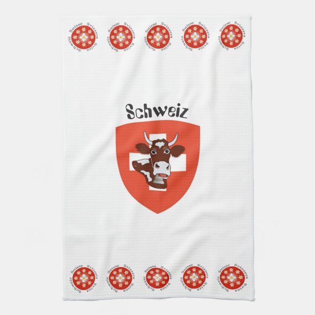 Schweiz - Suisse - Svizzera Geschirrtücher (Vertikal)