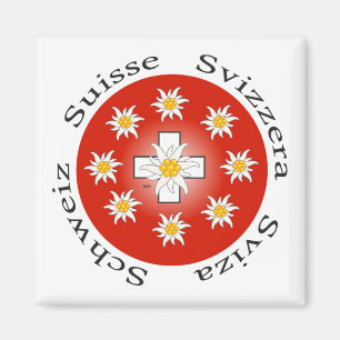 Schweiz Suisse Svizzera Svizra Schweiz Magnet