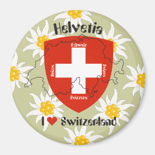 Schweiz Suisse Svizzera Svizra Schweiz Magnet