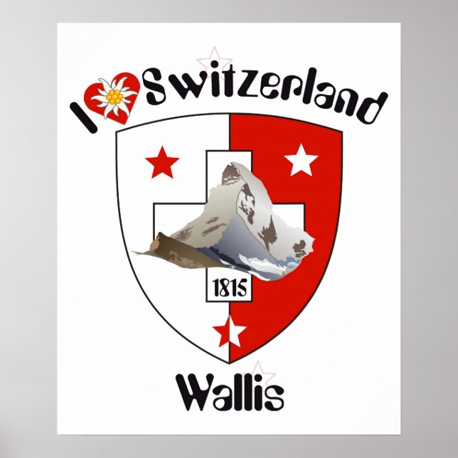 Schweiz, Suisse, Svizzera, Svizra, Schweiz Poster (Vorne)