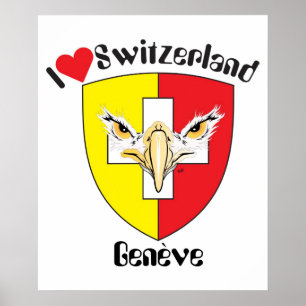 Schweiz, Suisse, Svizzera, Svizra, Schweiz Poster