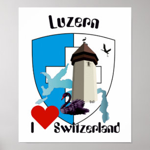 Schweiz, Suisse, Svizzera, Svizra, Schweiz Poster