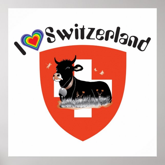 Schweiz, Suisse, Svizzera, Svizra, Schweiz Poster (Vorne)