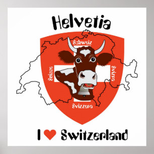 Schweiz, Suisse, Svizzera, Svizra, Schweiz Poster
