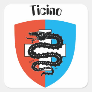 Schweiz Suisse Svizzera Svizra Switzerland Kleber Quadratischer Aufkleber