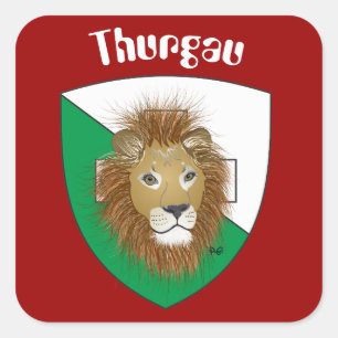 Schweiz Suisse Svizzera Svizra Switzerland Kleber Quadratischer Aufkleber