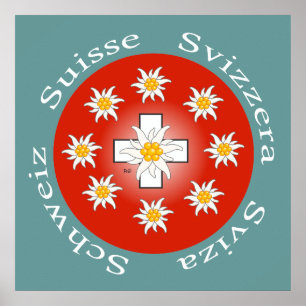 Schweiz, Suisse, Svizzera, Svizra, Switzerland Poster