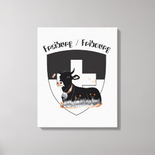 Schweiz  Suisse  Switzerland Fribourg Leinwanddruck