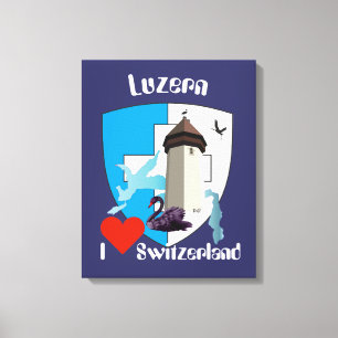 Schweiz Suisse Switzerland Luzern Leinwanddruck