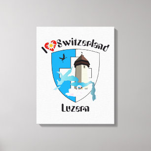 Schweiz  Suisse  Switzerland Luzern Leinwanddruck