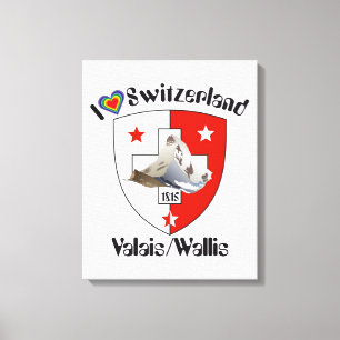 Schweiz  Suisse  Switzerland Wallis Leinwanddruck
