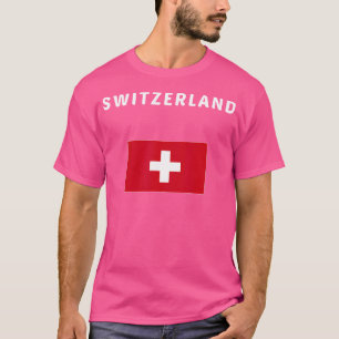 Schweiz Suisse T-Shirt Flagge Souvenir Geschenk Be