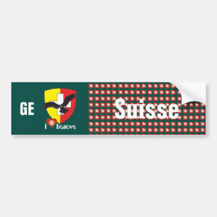 Schweiz Svizzera Suisse Genf Autoaufkleber