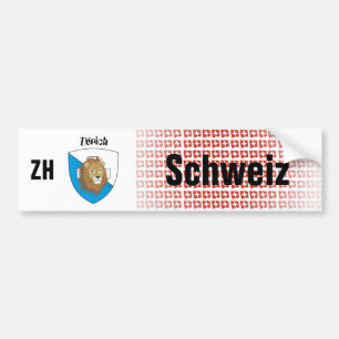 Schweiz Svizzera Suisse Zürich Autoaufkleber