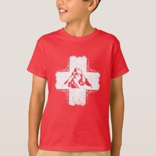 Schweiz T - Shirt - T - Shirt Schweiz Flagge