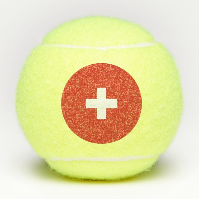 Schweiz Tennisbälle (Vorderseite)