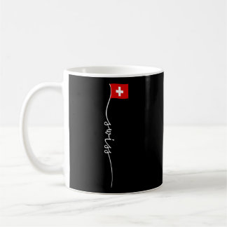 Schweiz Unterschrift Schweizer Flagge Kaffeetasse