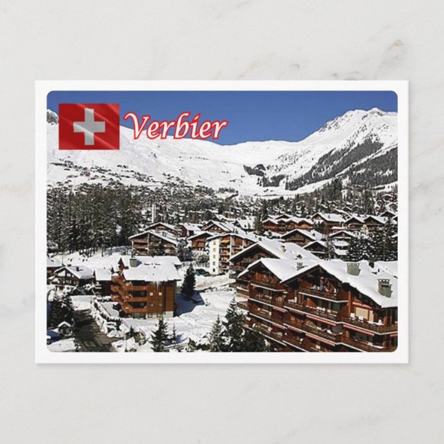 Schweiz - Verbier - Postkarte (Vorderseite)
