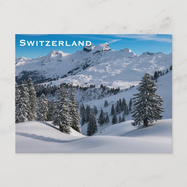 Schweiz Vintage Tourismus Postkarte (Vorderseite)