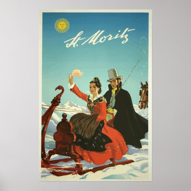 Schweiz - Vintage Travel Poster (Vorne)