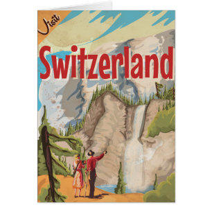 Schweiz Vintage Travel Poster