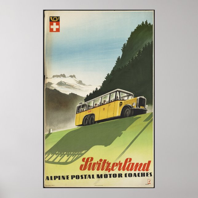 Schweiz Vintage Travel Poster Ad Retro Prints (Vorne)
