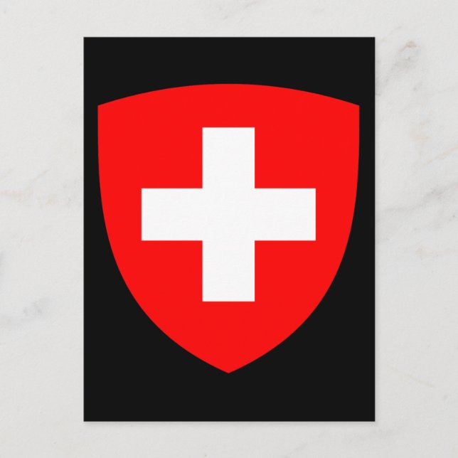 Schweiz-Wappen Postkarte (Vorderseite)