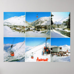 Schweiz, Wintersportort Andermatt Poster