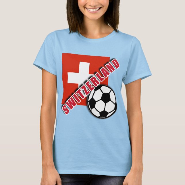 SCHWEIZ - World Soccer Fan Tshirts (Vorderseite)