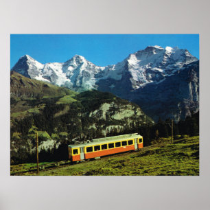 Schweiz, Zug nach Jungfraujoch, Poster