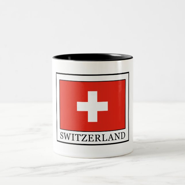 Schweiz Zweifarbige Tasse (Mittel)