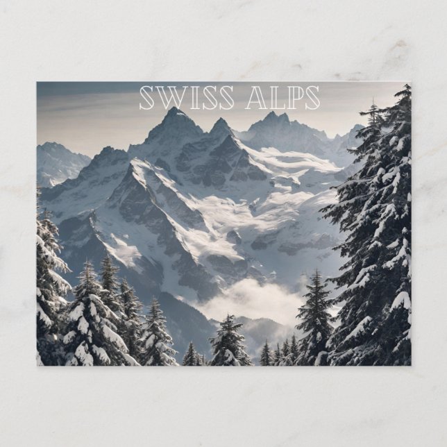 Schweizer Alpen (1) Postkarte (Vorderseite)