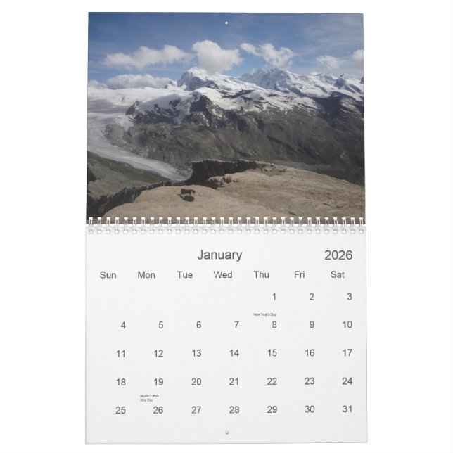 Schweizer Alpen 2015 "Matterhorns und der Freunde" Kalender (Jan 2026)