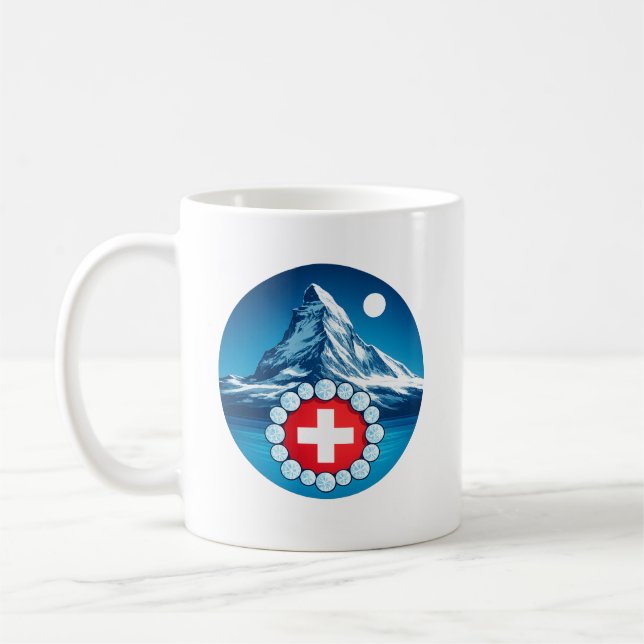 Schweizer Alpen - Matterhorn Kaffeetasse (Links)