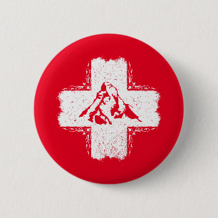 Schweizer Alpen Matterhorn - Schweiz Button